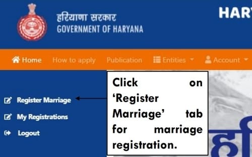 Haryana Marriage Registration Online