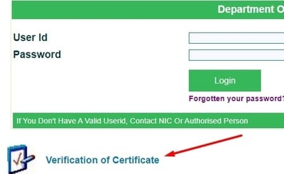 Verification of Certificate Edisha gov in